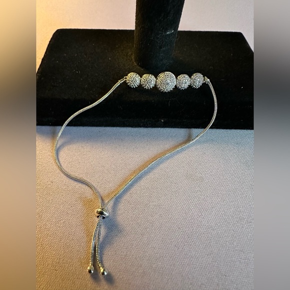 Silver Bolo Style Bracelet - Picture 6 of 8